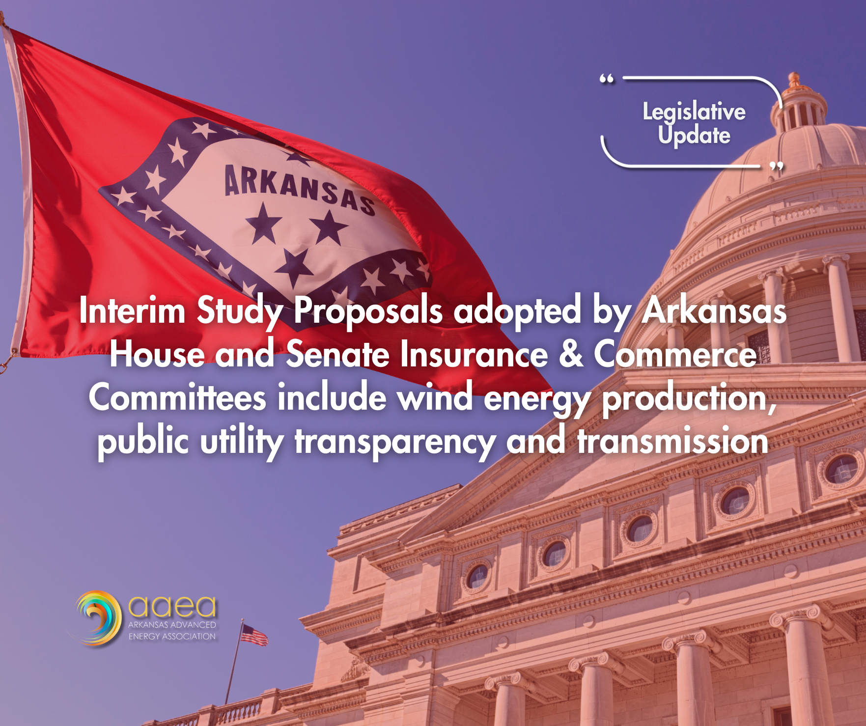 Arkansas ISPs include wind energy production, public utility transparency, transmission