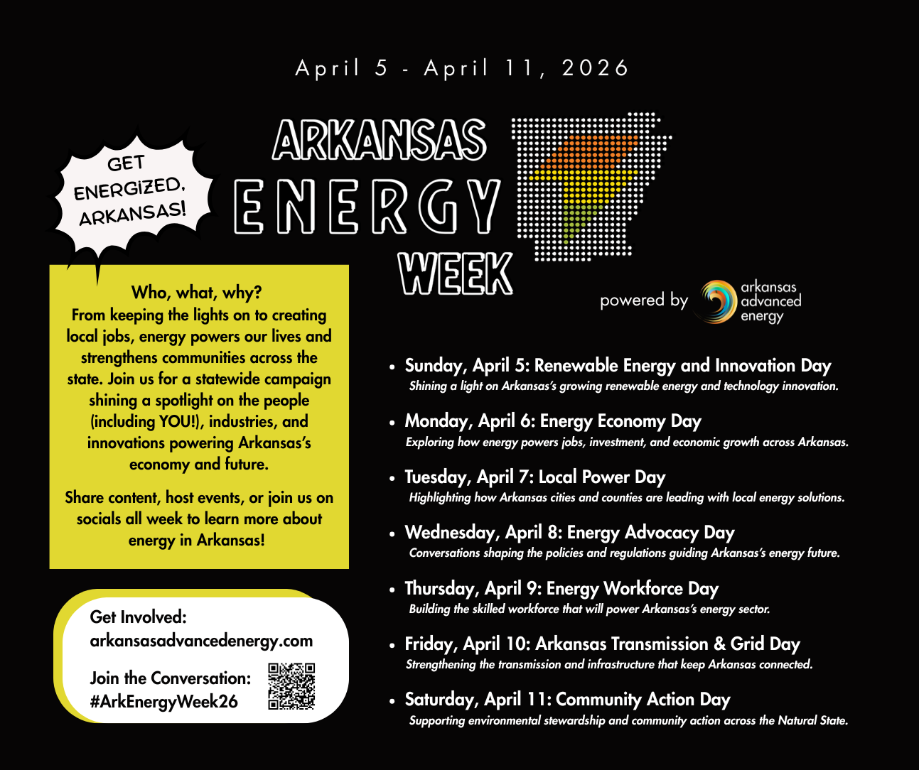 Arkansas Advanced Energy Announces Inaugural Arkansas Energy Week this April