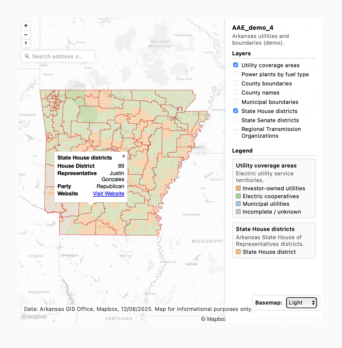 Arkansas Energy Map