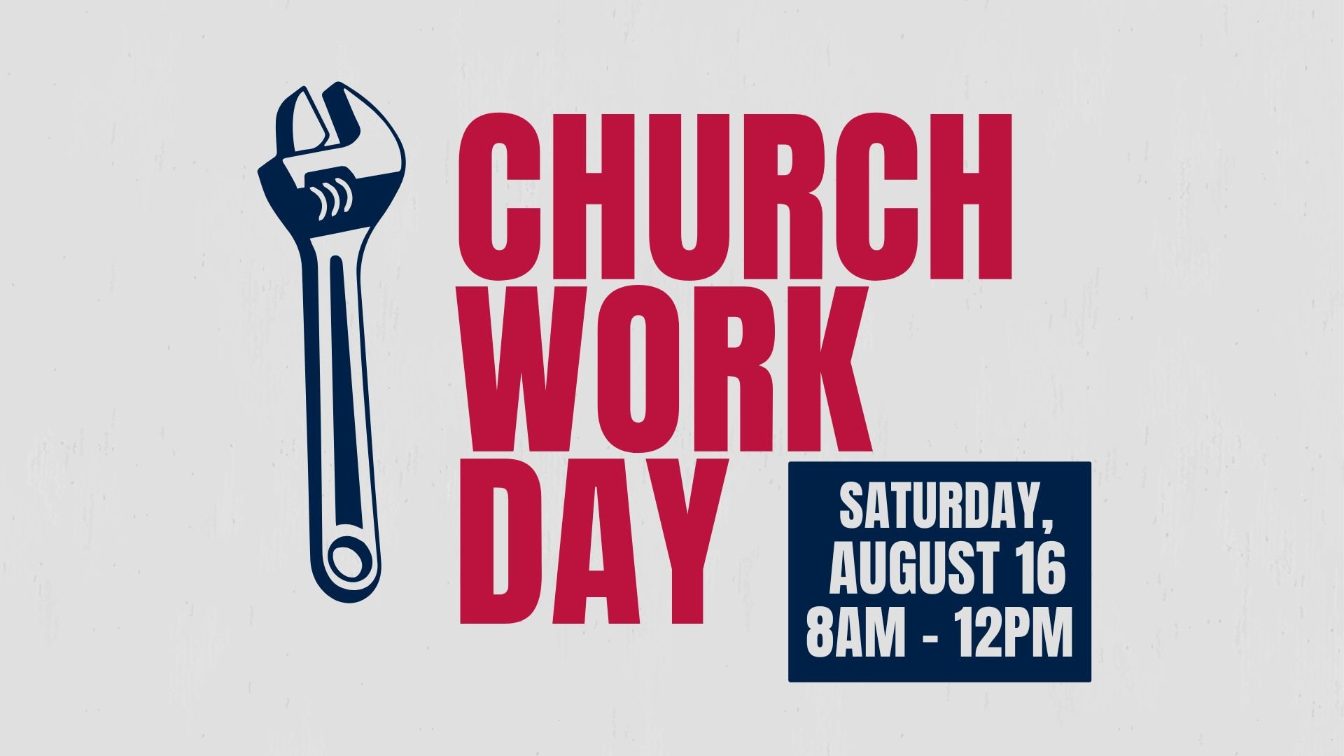 Church Work Day
