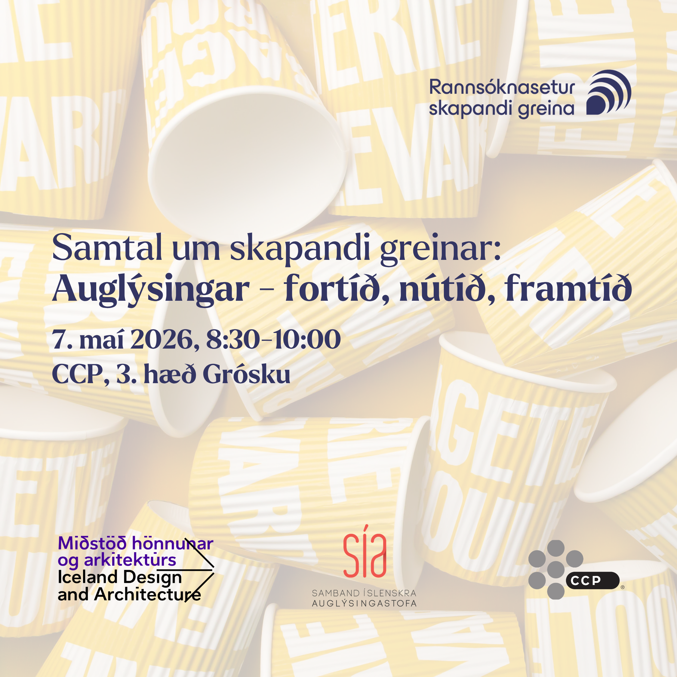 Samtal 7. maí um fortíð, nútíð og framtíð auglýsinga