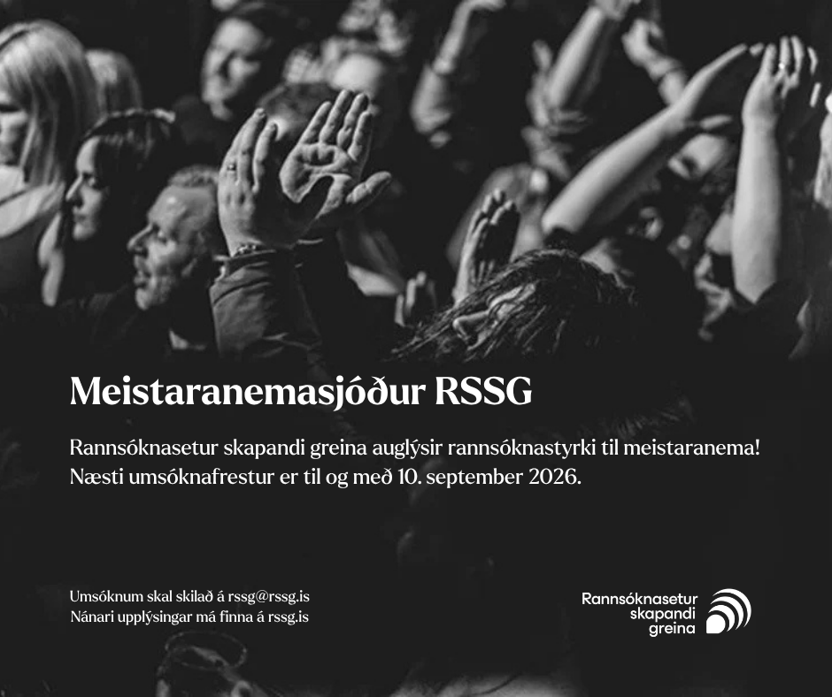 Næsti umsóknafrestur í meistaranemasjóð RSSG