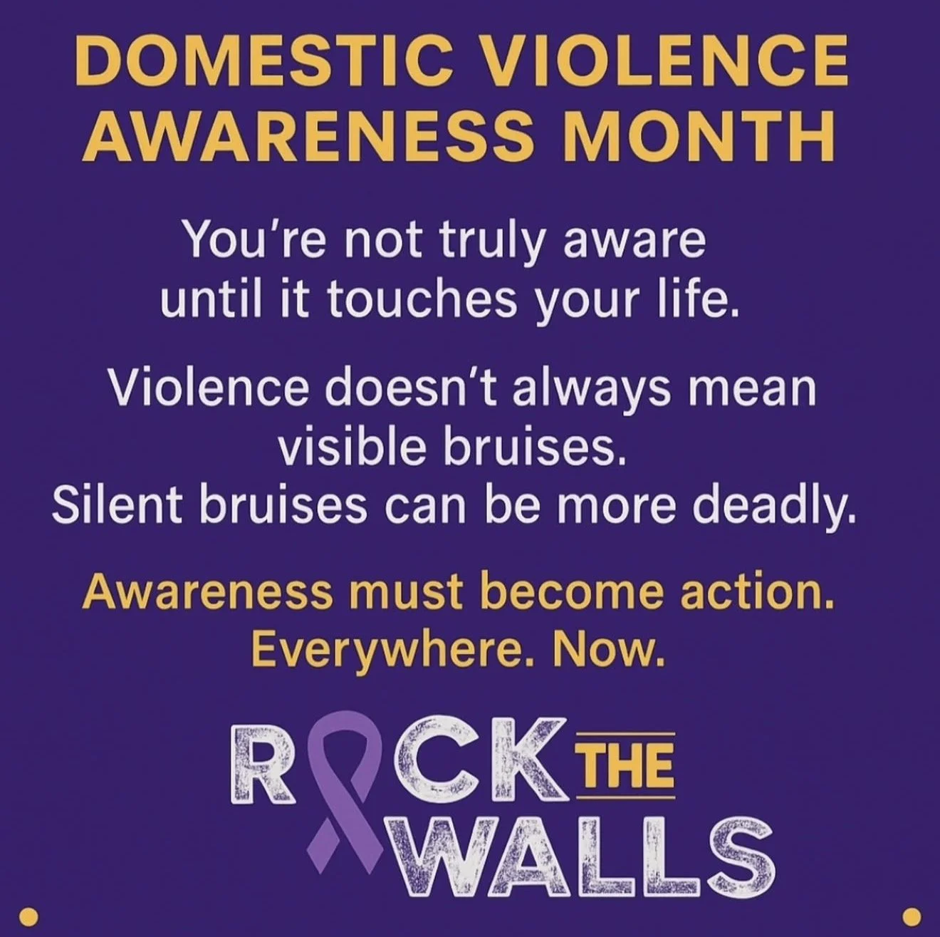 Domestic Violence Awareness Month October 2025