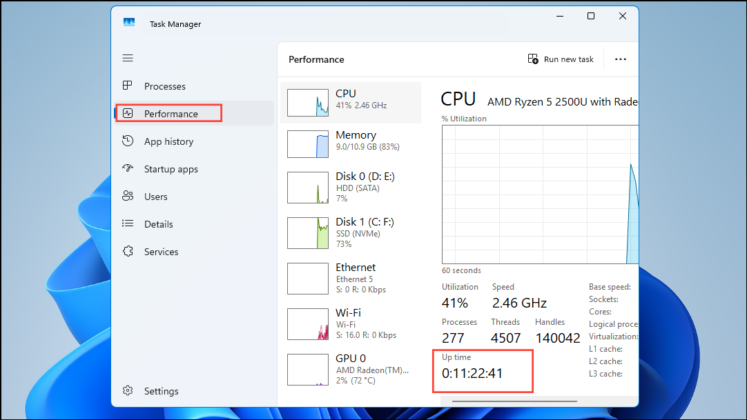 Windows Uptime