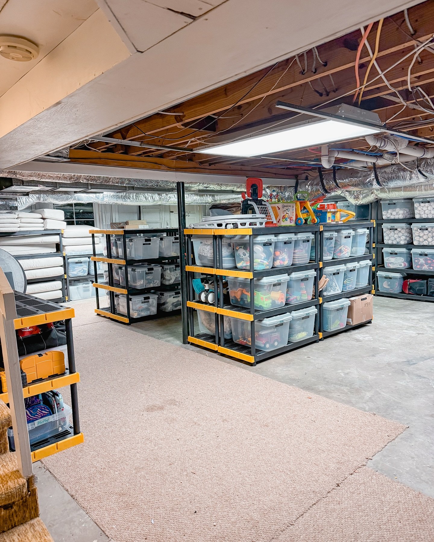 Basement = organized family command center! Not just a place where holiday decor goes to hibernate

From toy rotation systems to hand-me-down storage, tool organization to pantry backstock that&rsquo;s actually accessible - your basement can hold it 