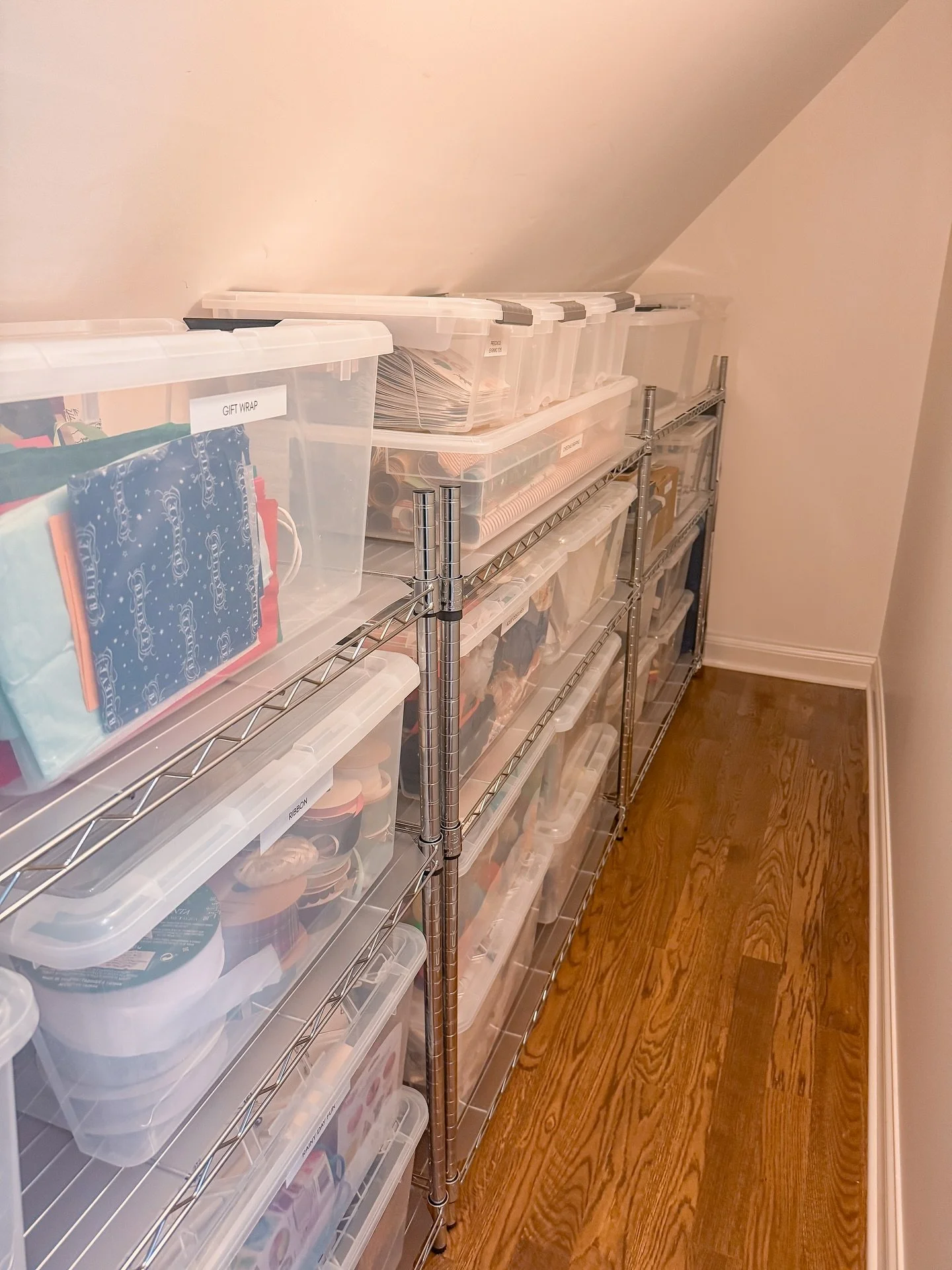 Your storage closet: where memories and practicality meet! 📦✨

Transform that catch-all space into an organized place where gift wrap is easy to find, rainy day activities aren&rsquo;t forgotten, special artwork has a proper home, and sentimental it