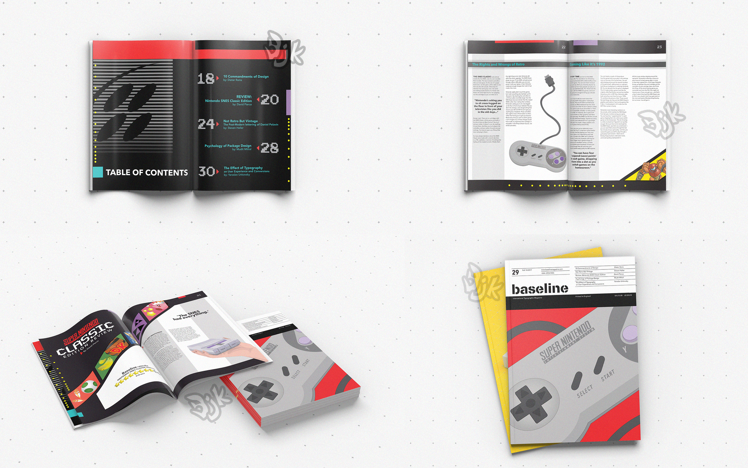 Baseline Magazine Cover & Spreads