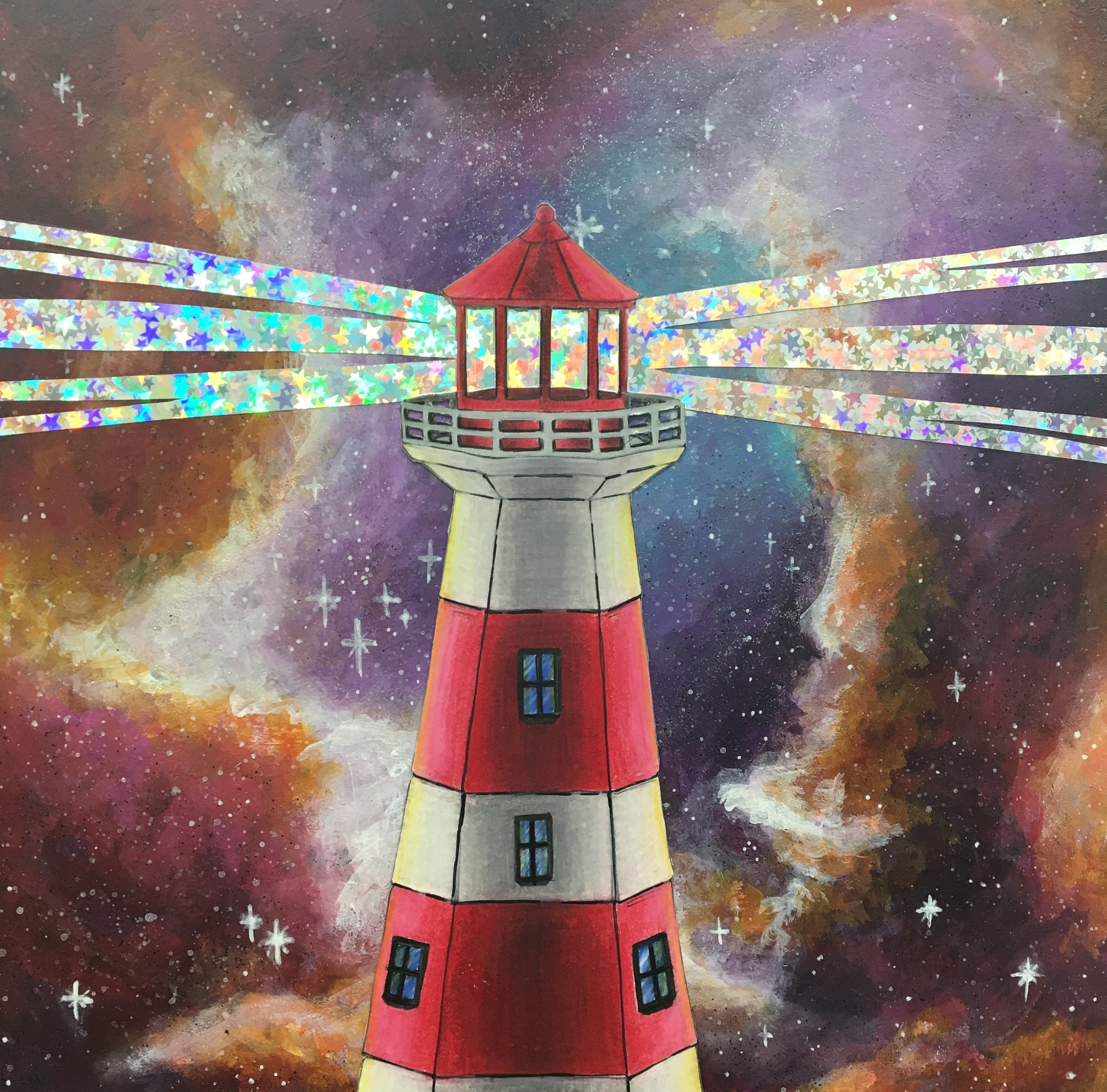 Owl City Inspired - "Beautiful Times" Wood Painting