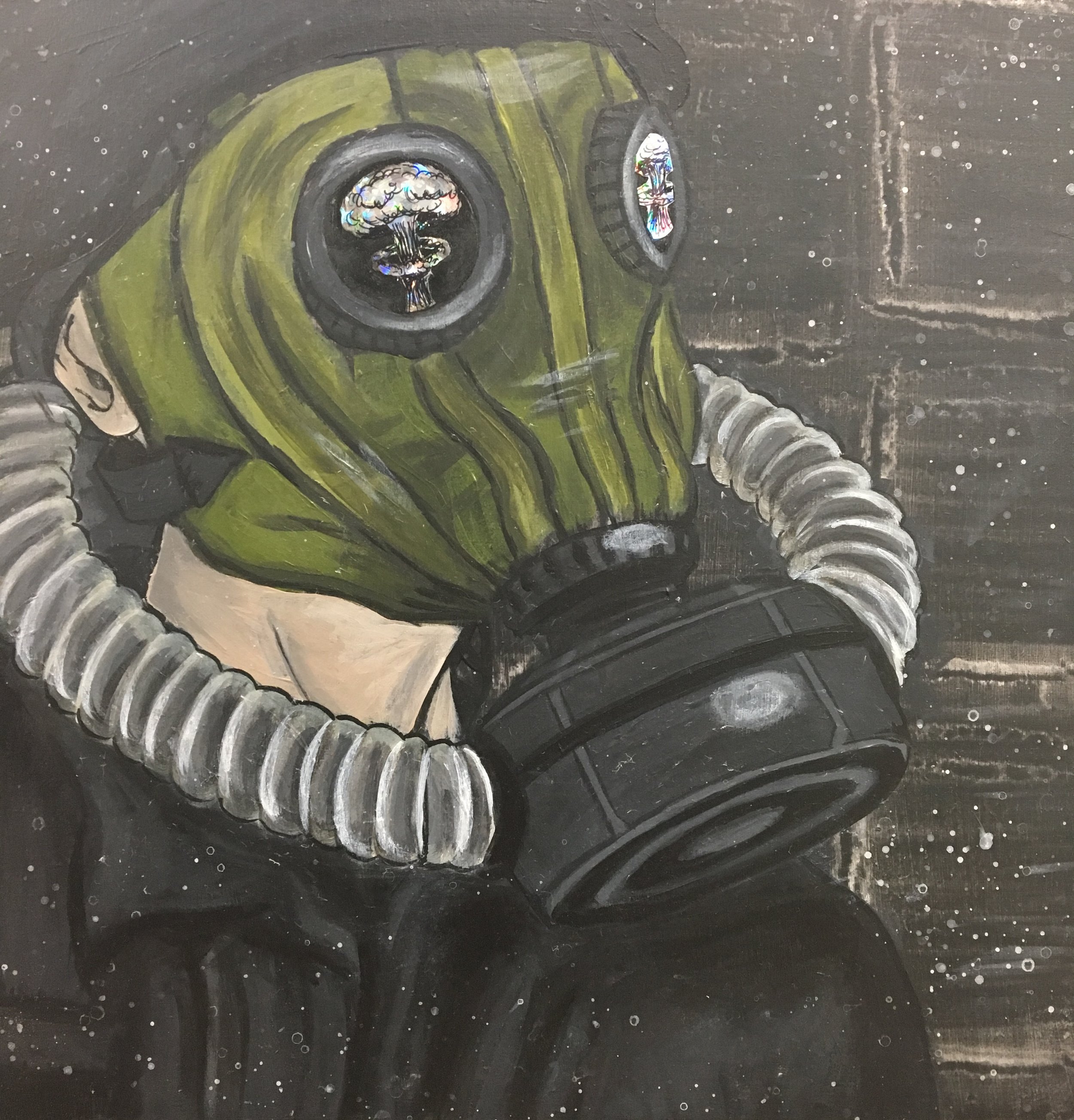 Owl City Inspired - "Cave In" Wood Painting