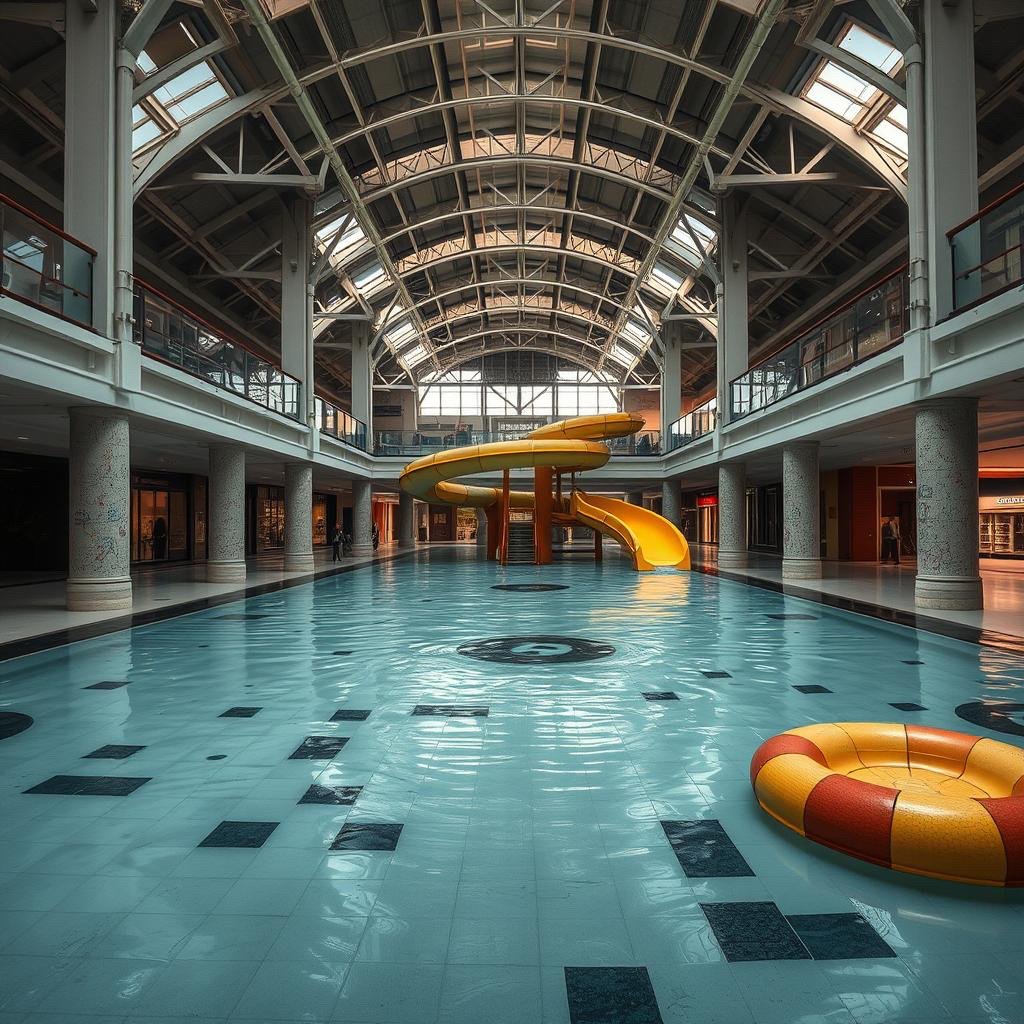 Liminal Space Mall Pool (PicsArt AI - v.27)