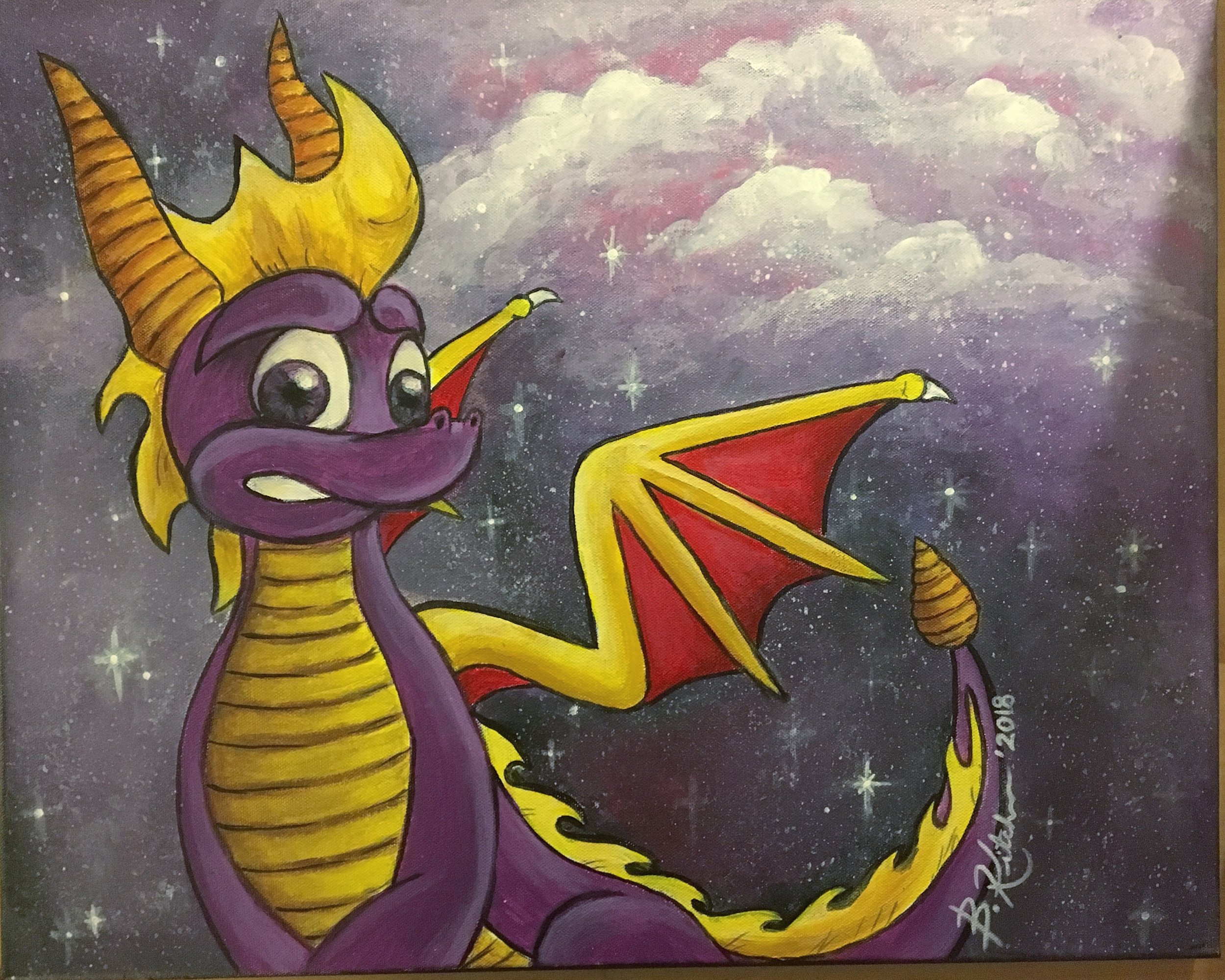 Spyro The Dragon Twitch Painting