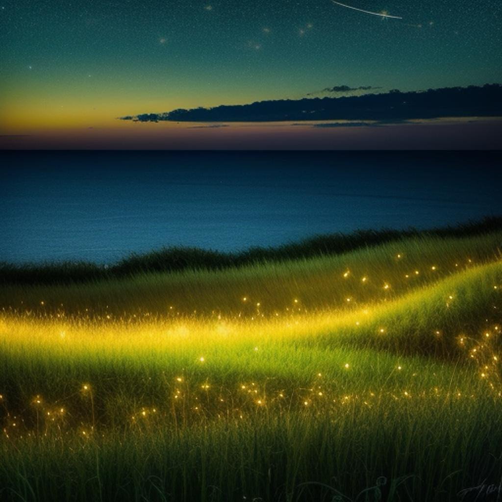 Van Gogh Inspired - Firefly Field (PicsArt AI)