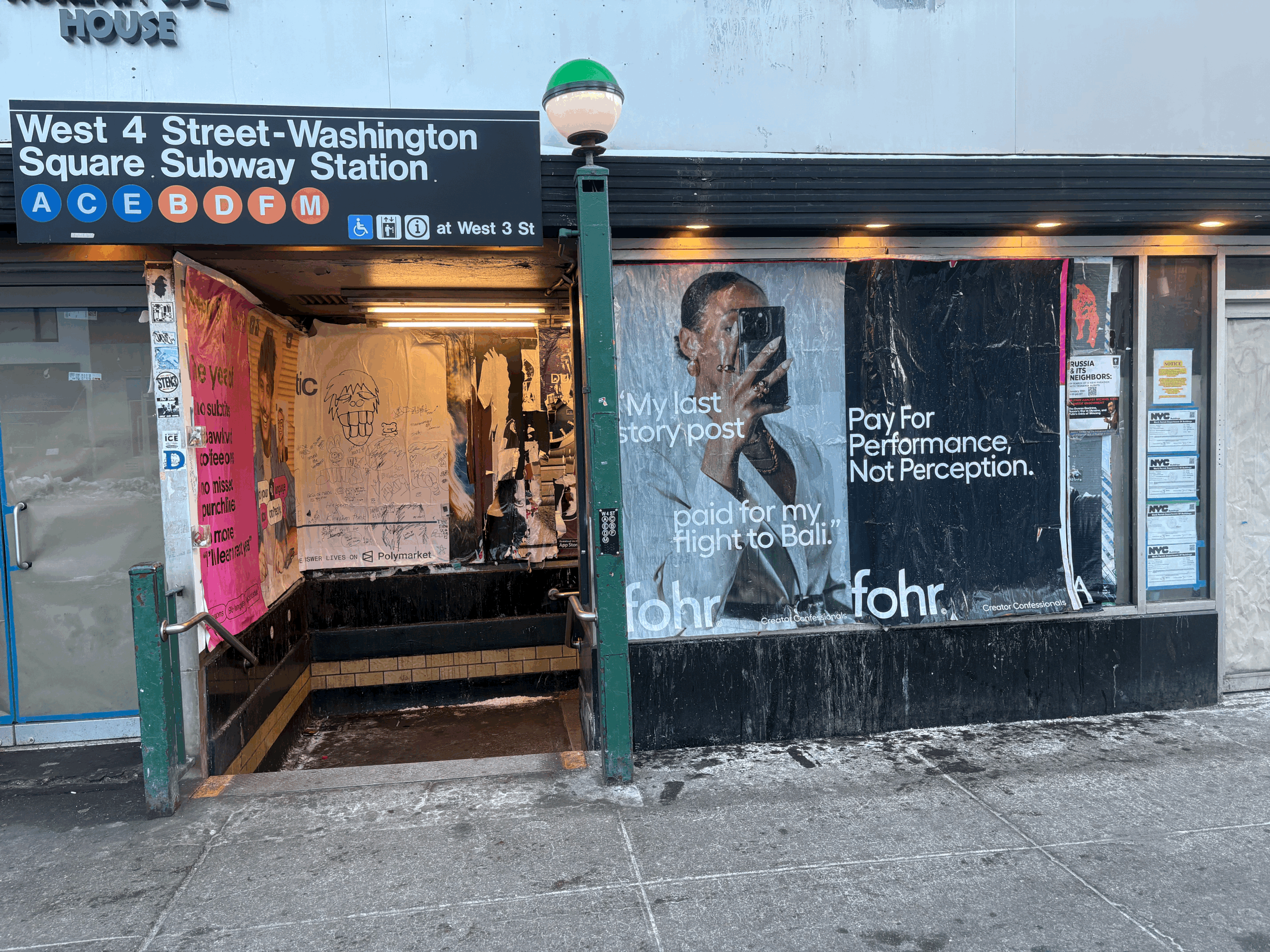 48x72 wheatpaste posters do it best in new yor city.