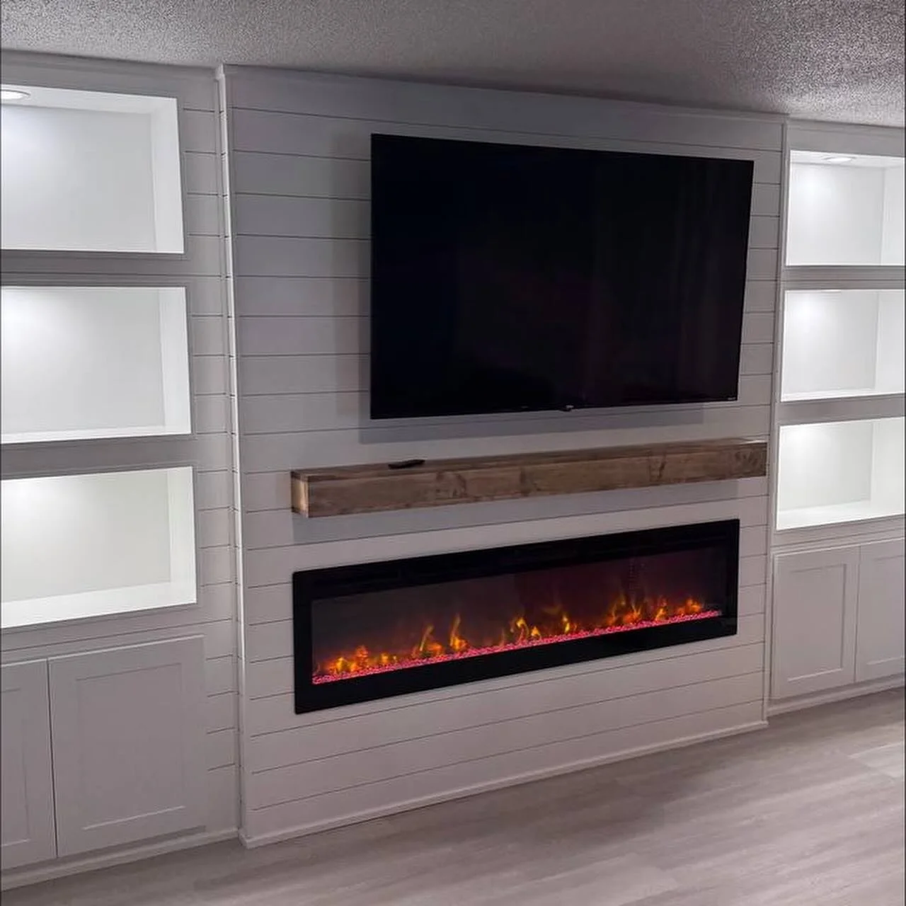 Shiplap Fireplace Build-Out Installation | HandyRex.com