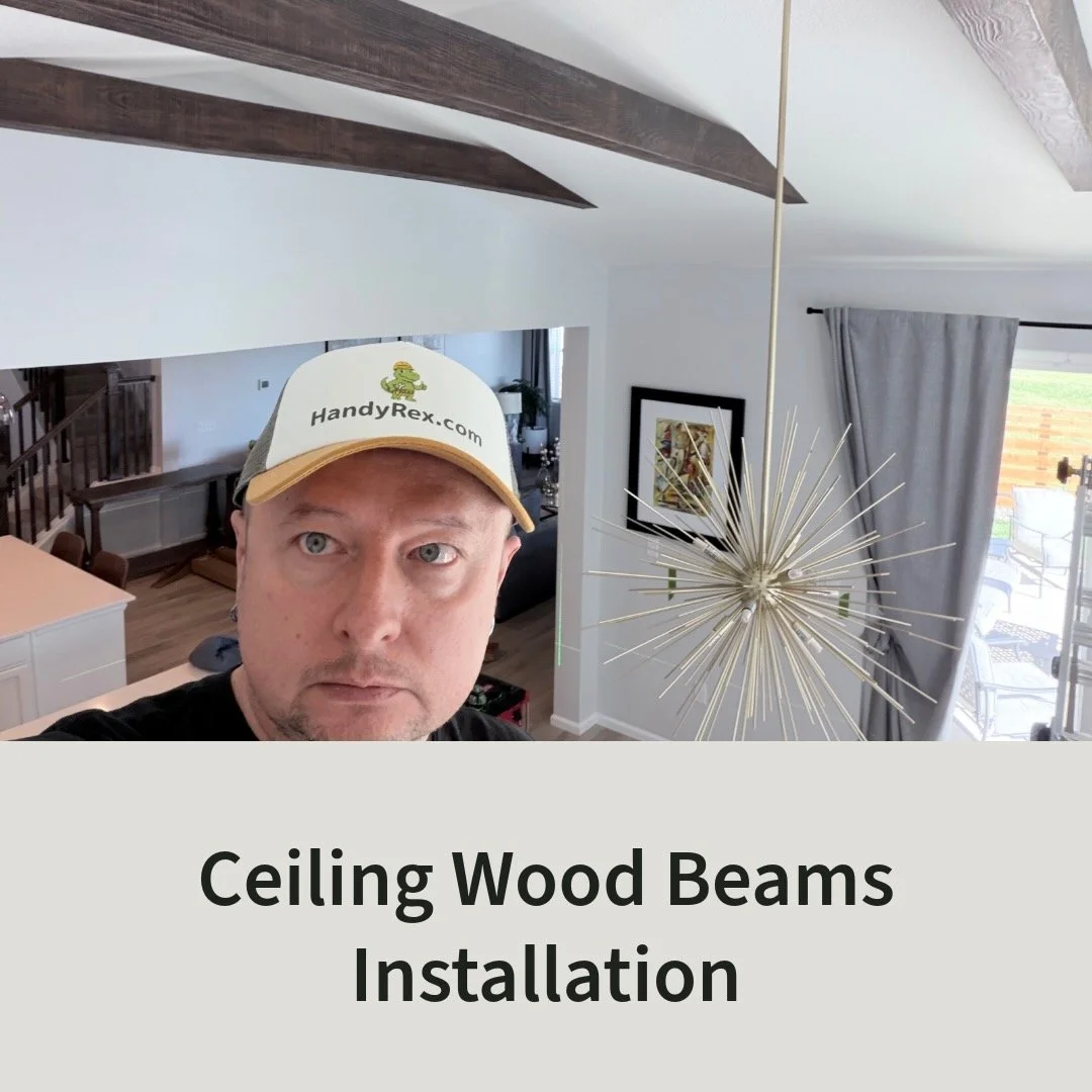Ceiling Wood Beams Installation