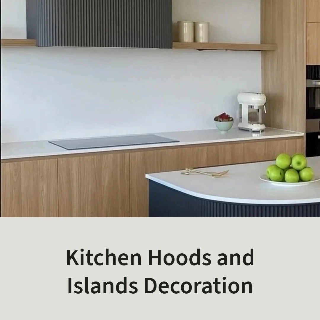 Custom Kitchen Hood &amp; Island Decoration