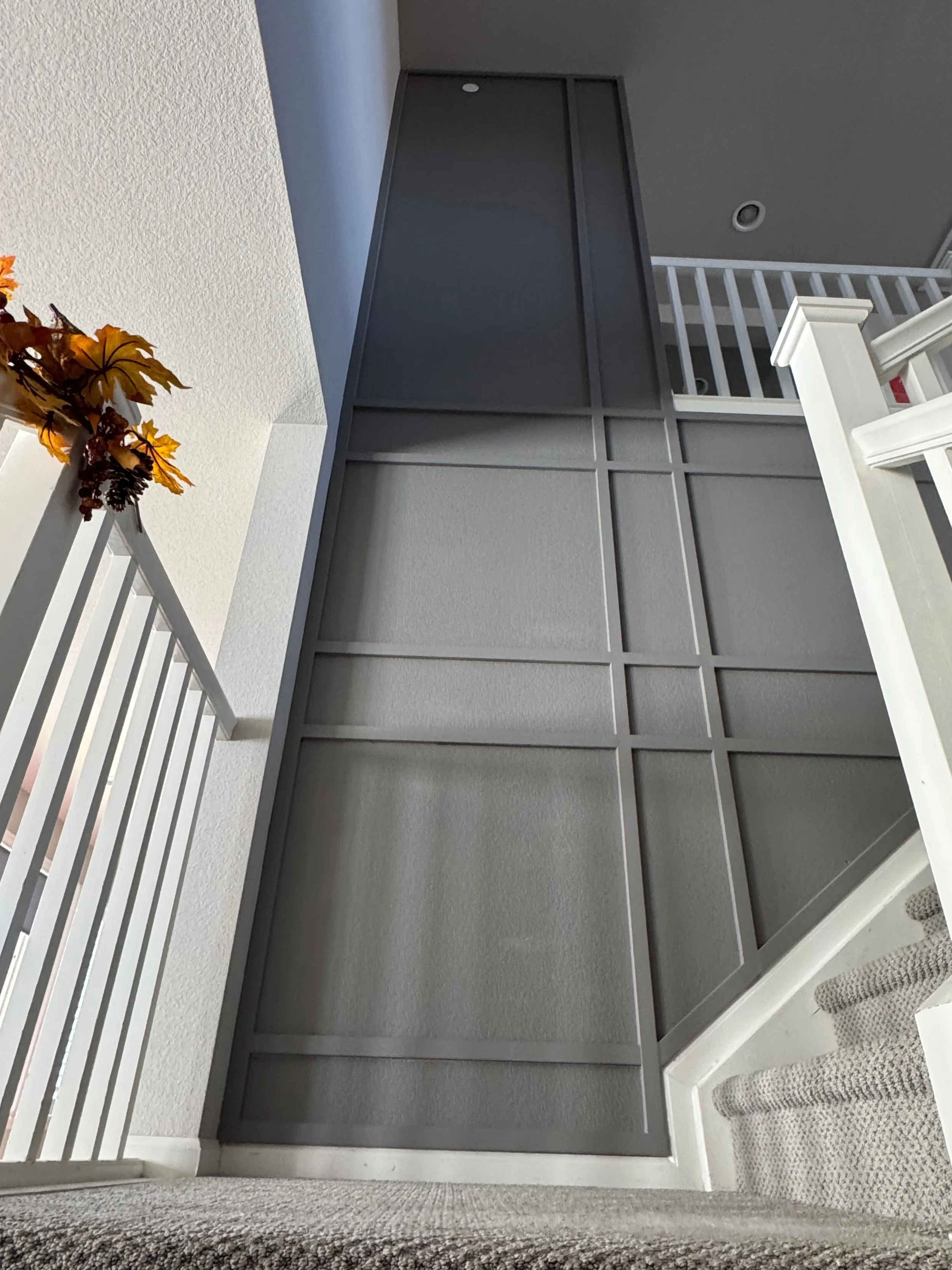 Board &amp; Batten Staircase Accent Wall - Fort Myers, FL