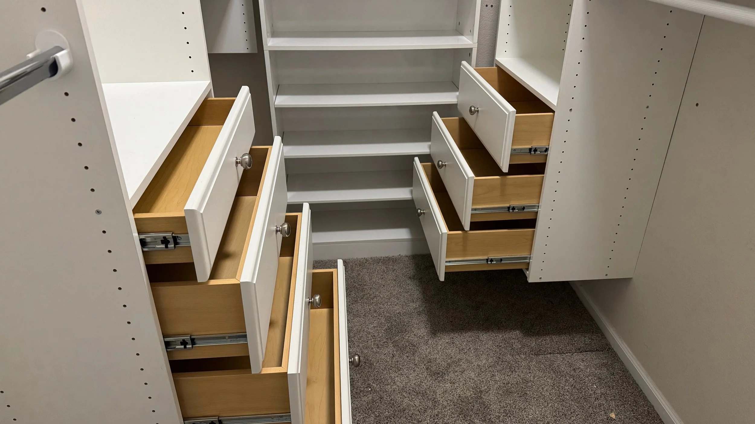 Closet Cabinet Installation with Drawers - Sarasota, FL