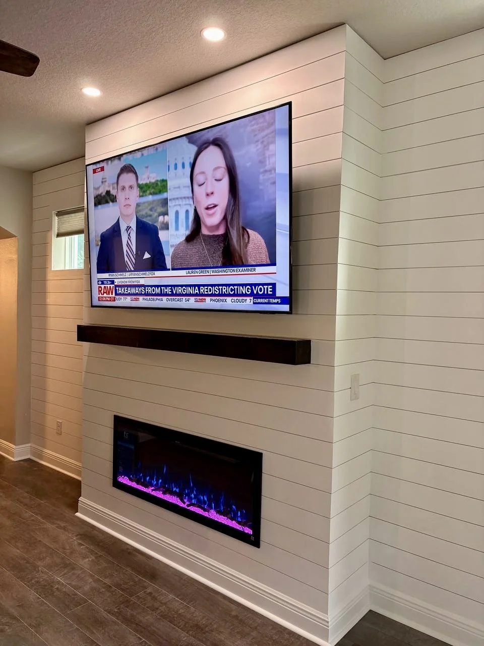 Shiplap Fireplace Build-Outs in Tampa Homes
