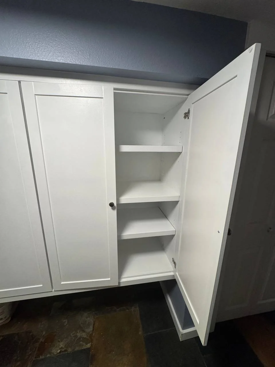 interior shelving inside custom built-in cabinet Tampa FL