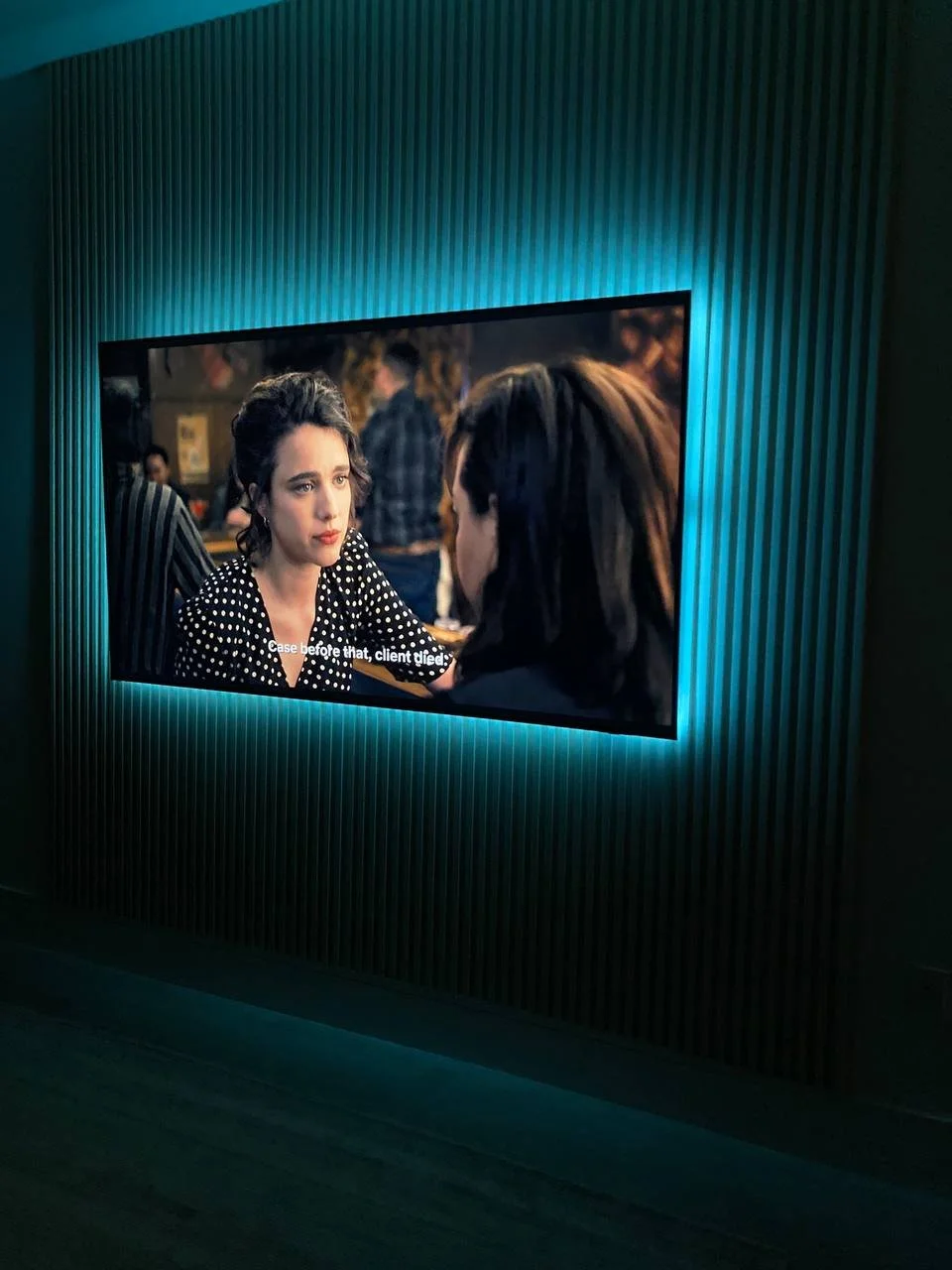 Slat Accent Media Wall with LED Backlighting – Orlando, FL