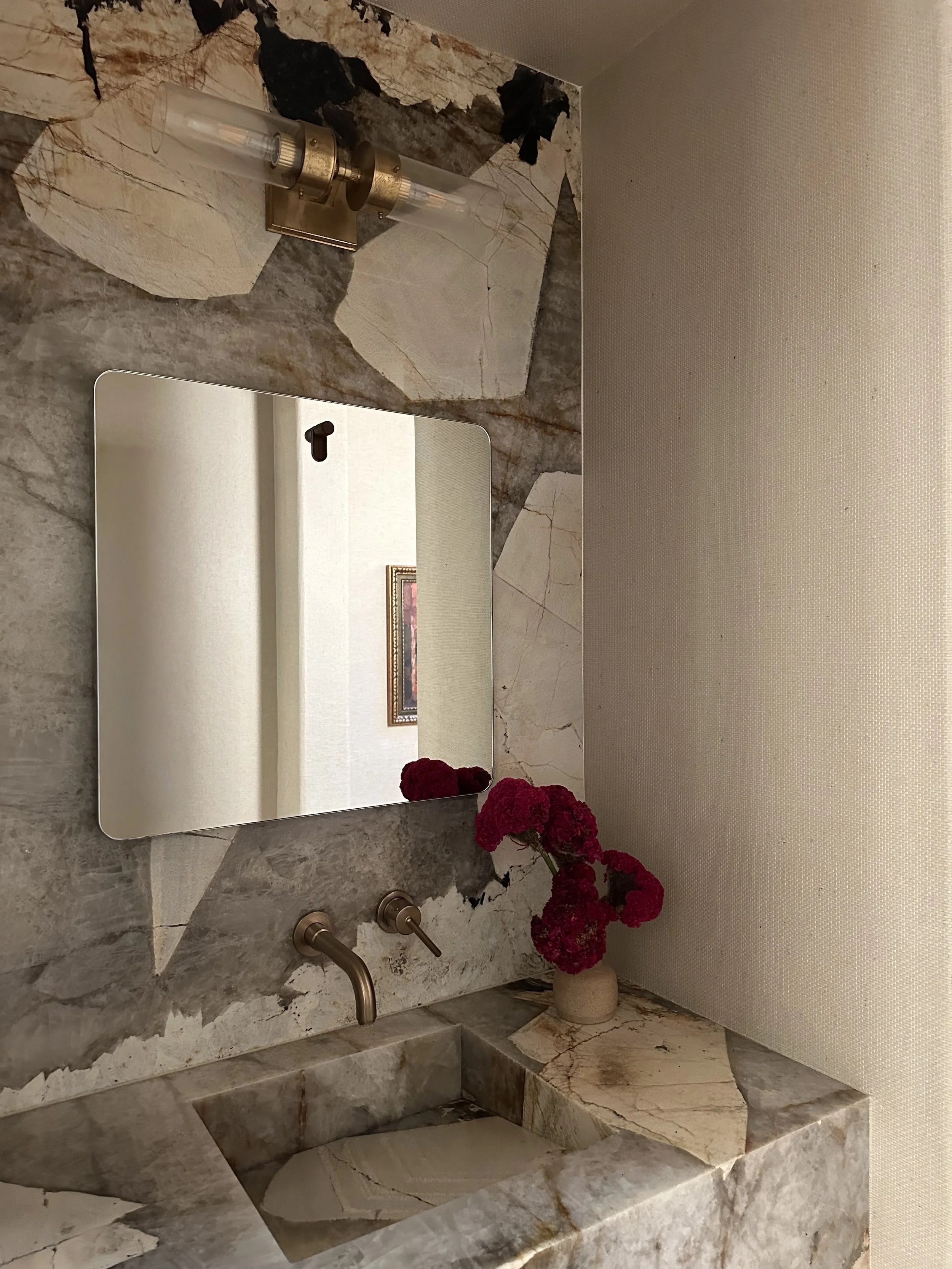 Sculptural, Grounded Powder Bath