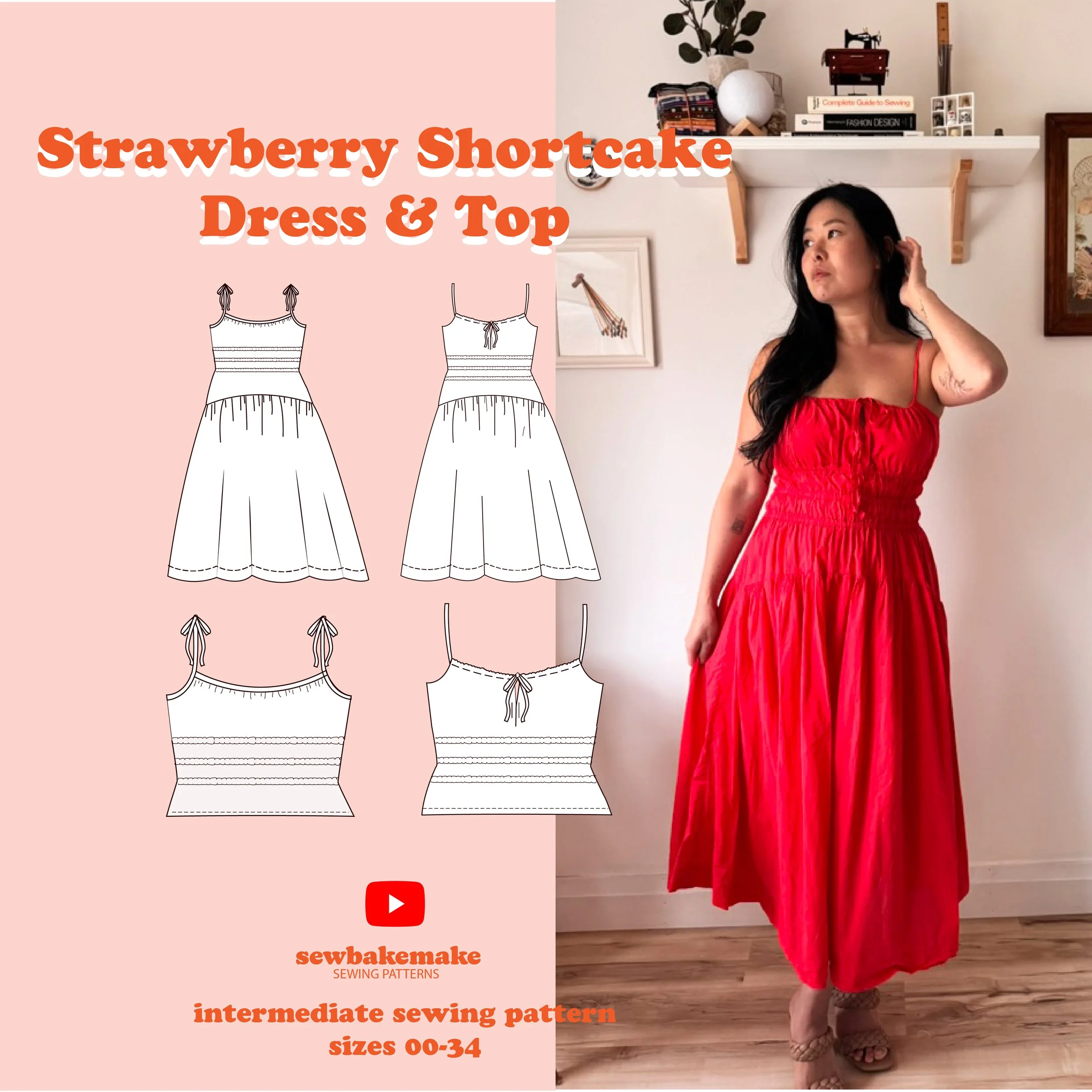 Strawberry Shortcake Dress and Top Pattern