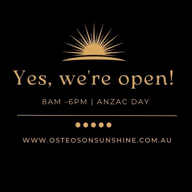 Today, as we remember the bravery and sacrifice of our ANZACs, we&rsquo;re also here to offer support and care to our community. Our osteopathy clinic is open, ready to help you feel your best.