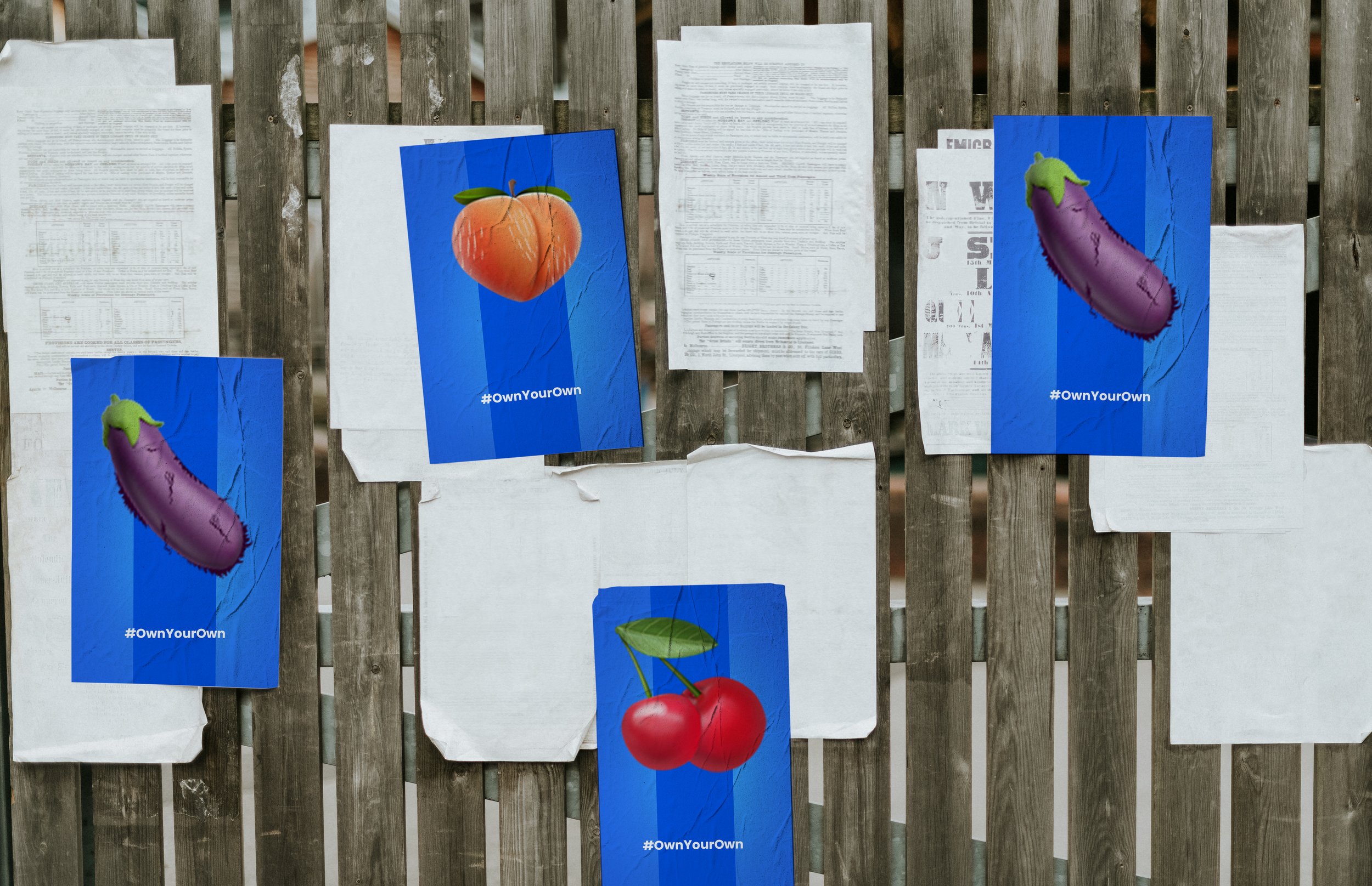 Wall posting mockup 2