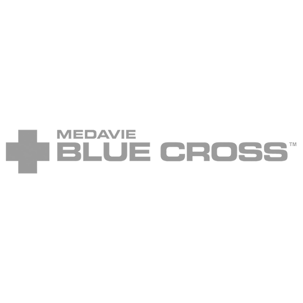 MedAvante Blue Cross logo with a gray cross symbol and bold gray text on a black background.