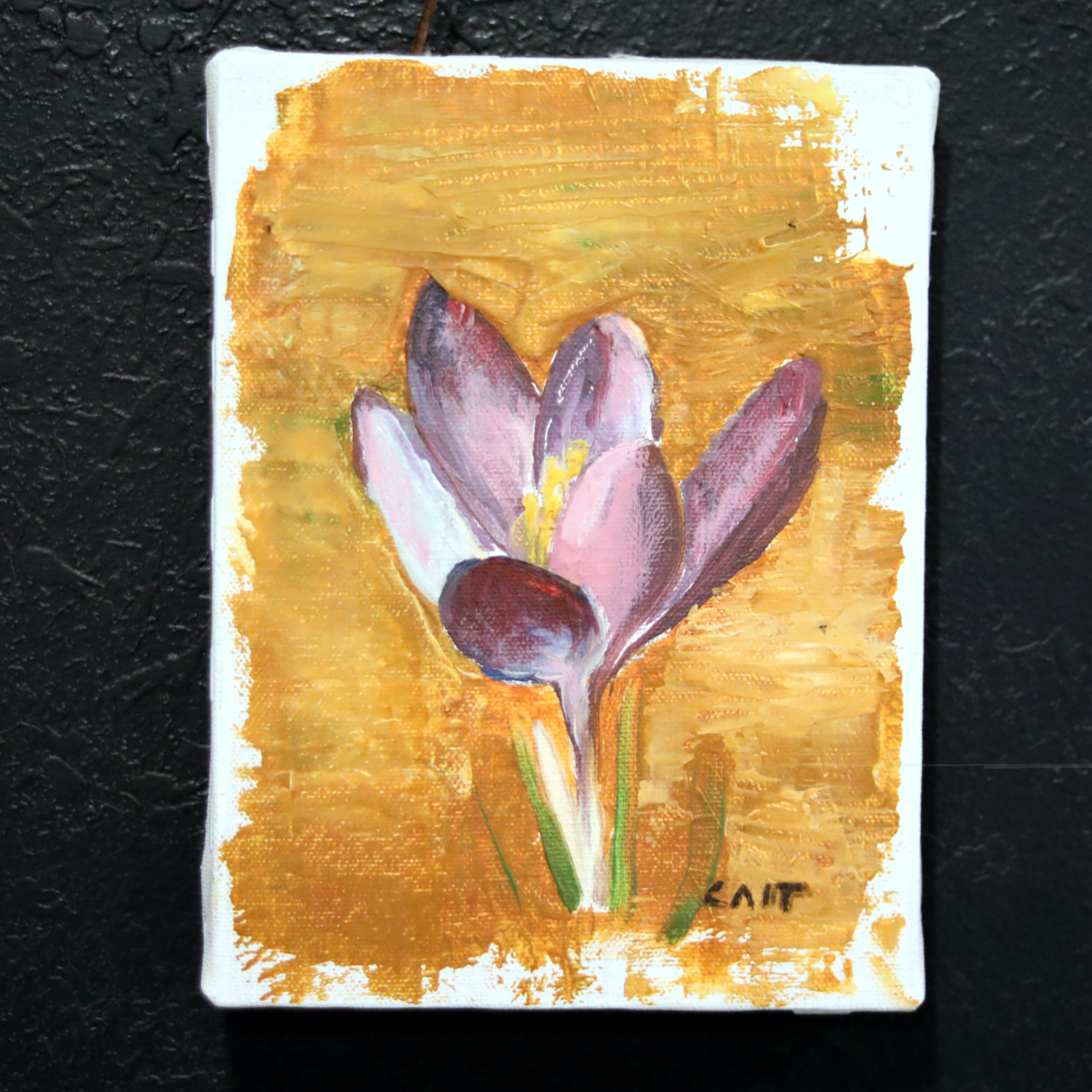 Tiny Art: Purple Crocus