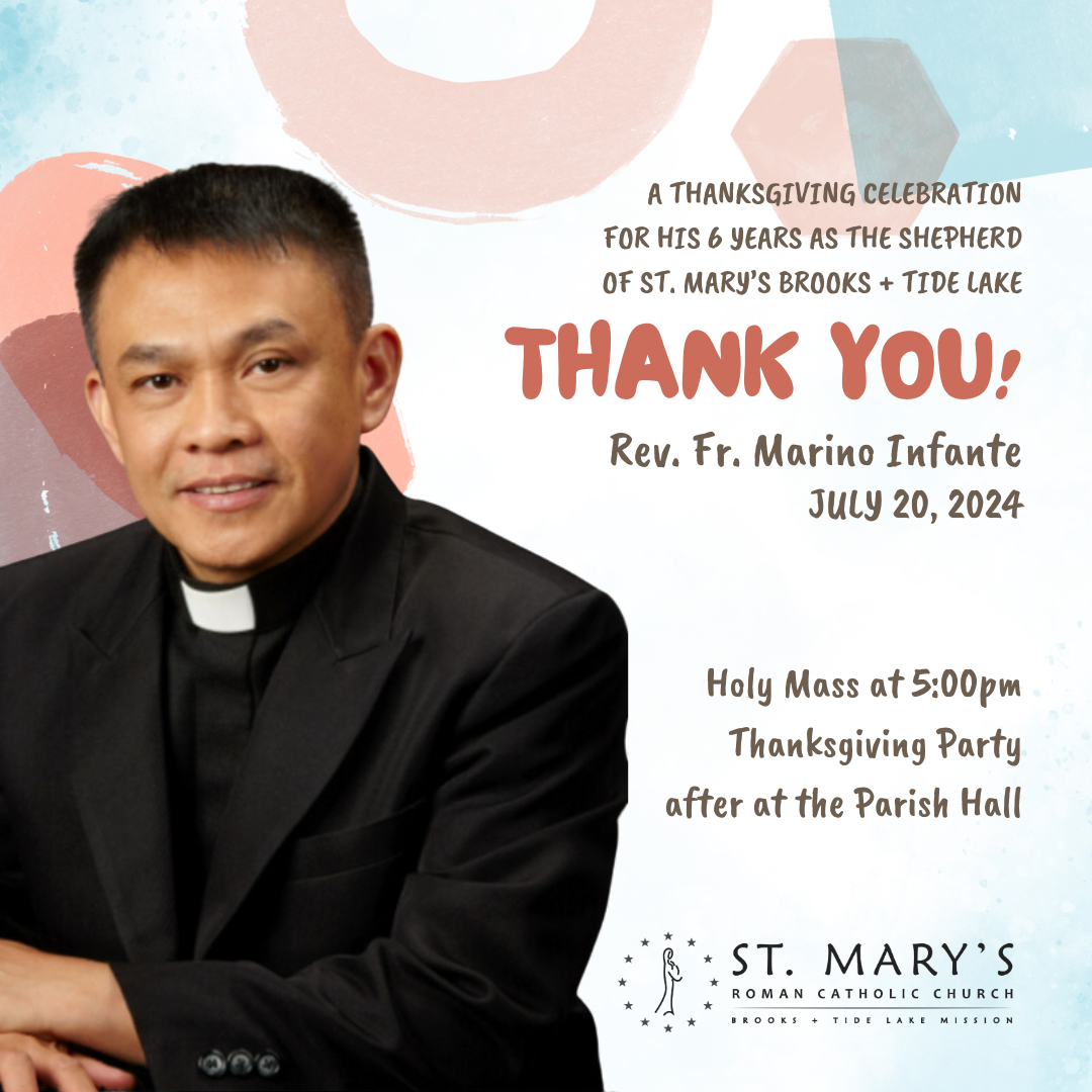 Thank you, Fr. Marino