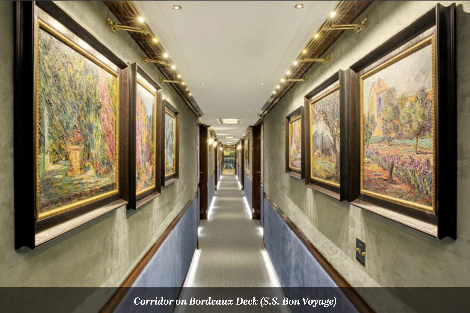 Uniworld S.S. Bon Voyage art on walls.png