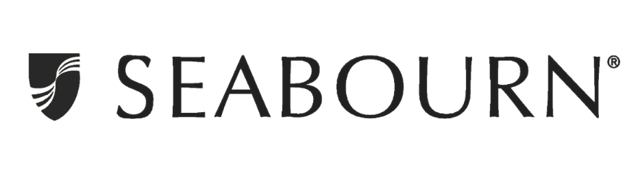 Silversea logo with stylized "S" symbol on dark background.