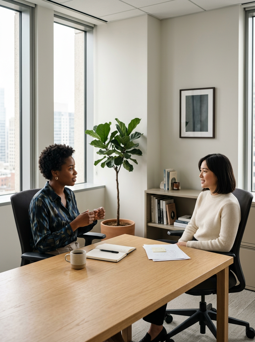 High-achieving professional taking a quiet break from work stress and burnout