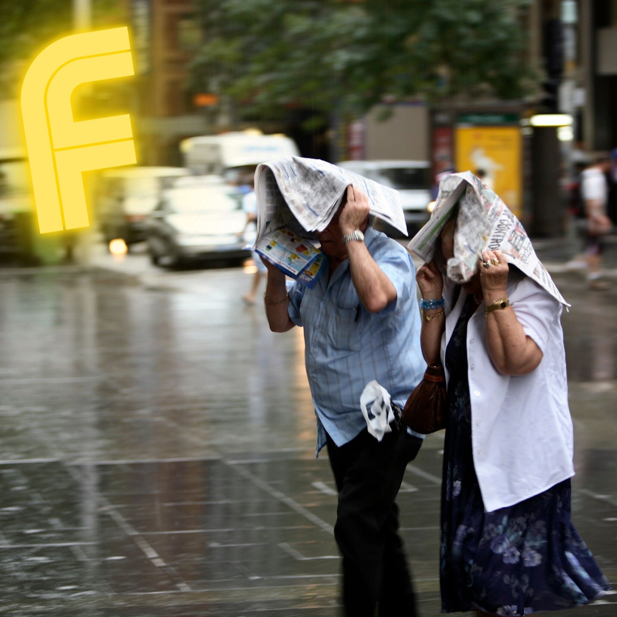 In to every life a little F-bomb may fall....☔ 

☔ You're out for a stroll, and then bam! Mother Nature decides it's time for an impromptu shower. It's like she's saying, &quot;What the...?&quot; 🌦️ You just can't always be ready for it, especially 