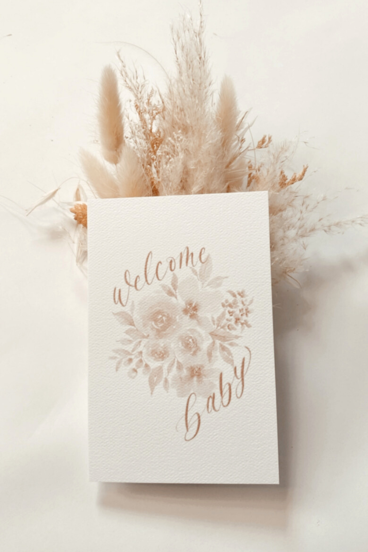 Peak Paper Co x Nest In The City Welcome Baby Watercolour Baby Card