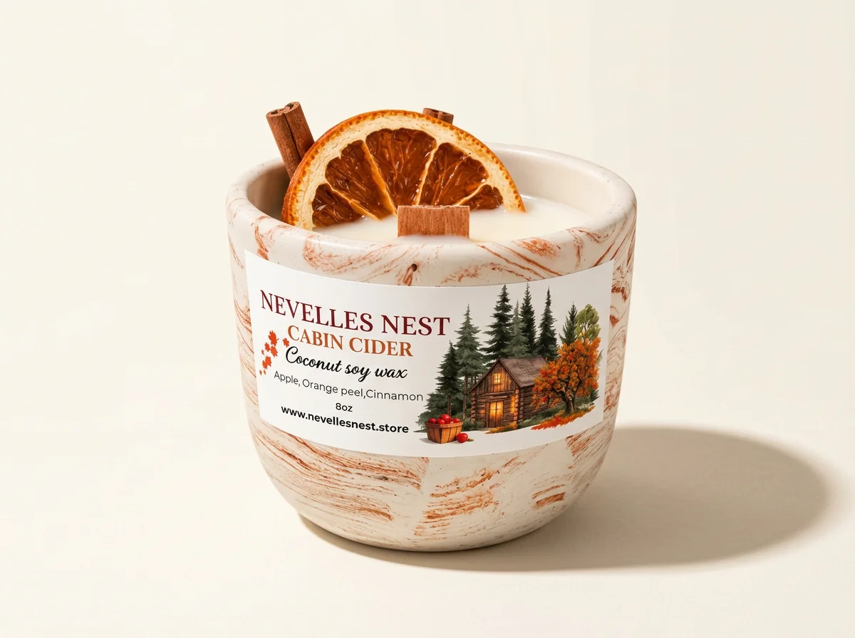 Cabin Cider soy/coconut wax candle