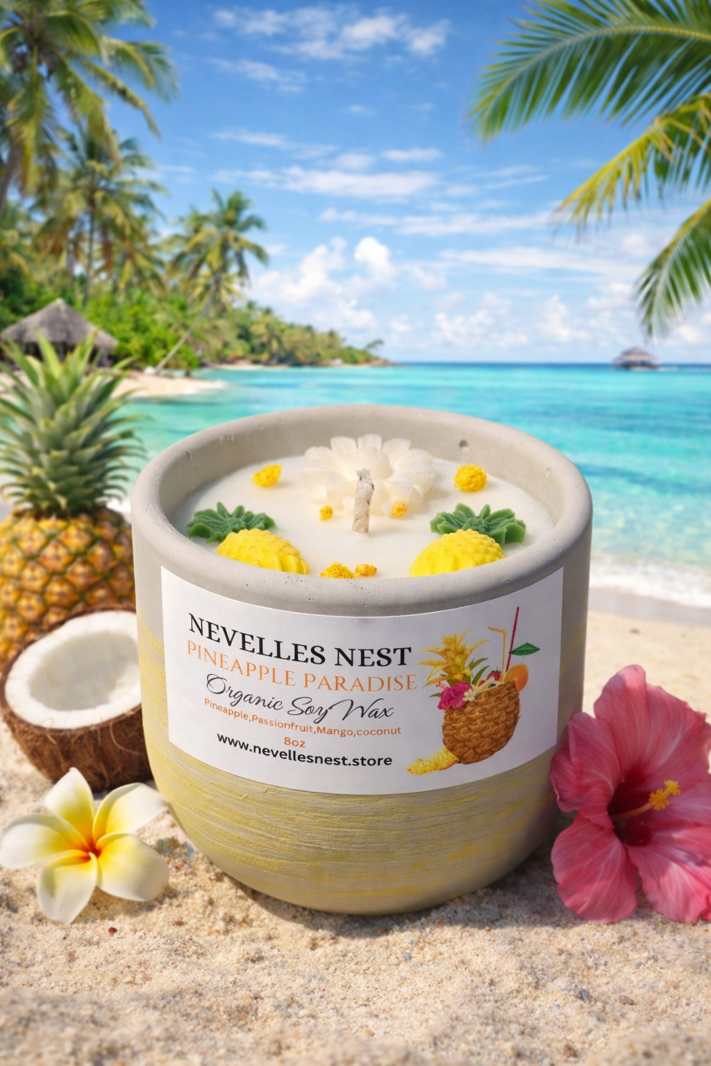 Pineapple Paradise soy candle