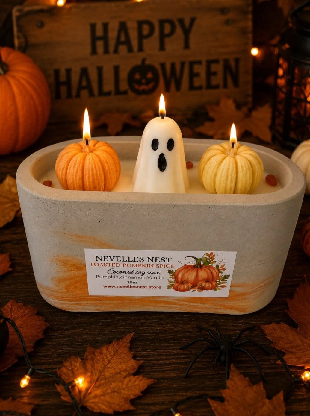 Toasted Pumpkin spice 10 oz scented soy candle