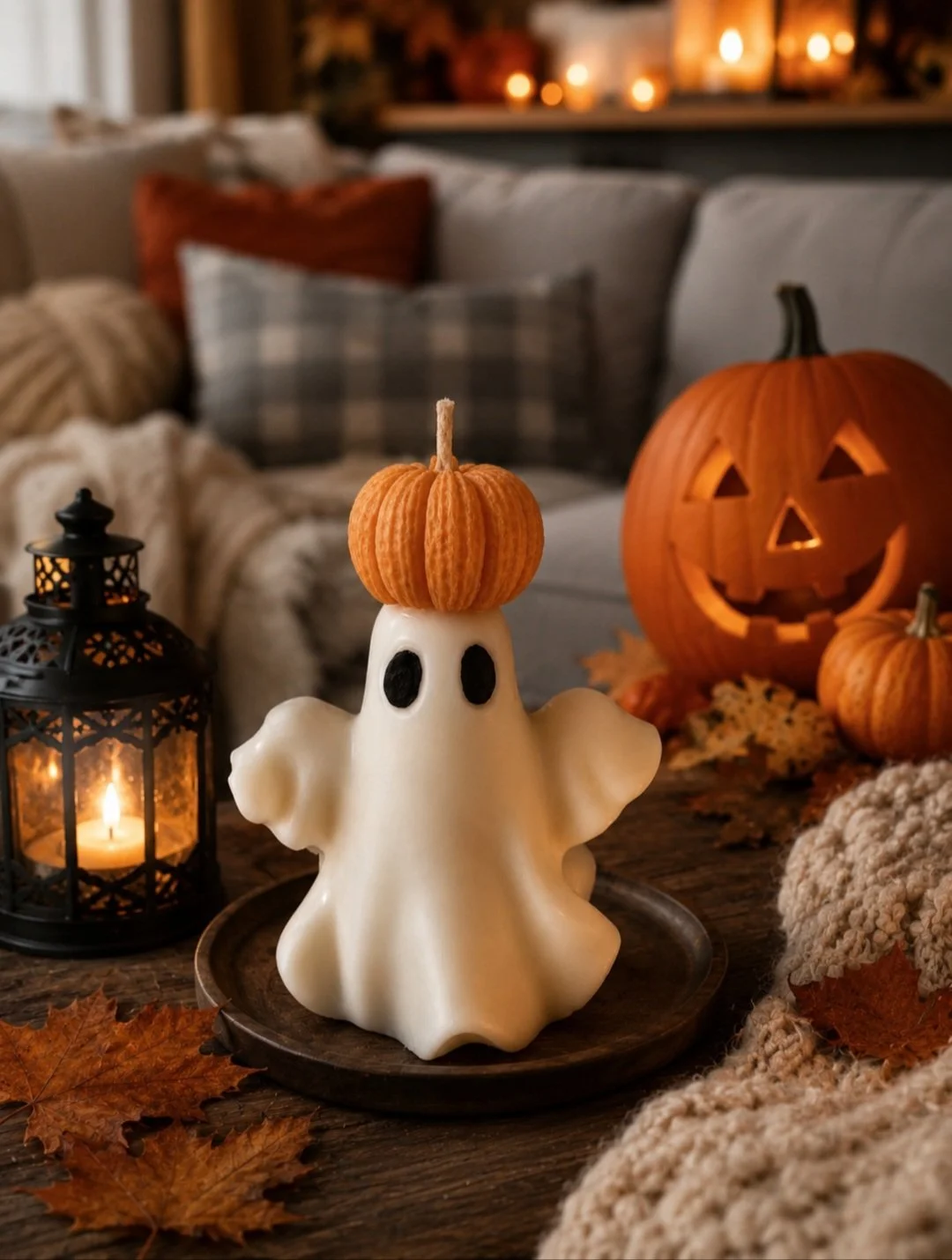 Dark Orchard Ghost coconut soy candle
