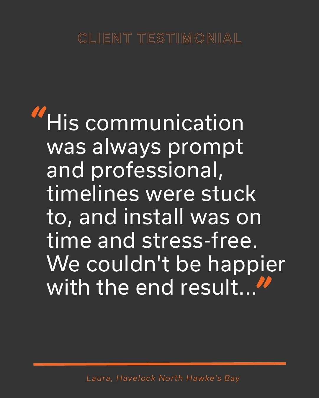 Client Love ✨

Nothing beats hearing how much our clients love their finished space. Feedback like this is exactly why we do what we do 🙌🏽

custom bookshelf, bespoke joinery, custom cabinetry, Hawkes Bay joinery, Havelock North joinery