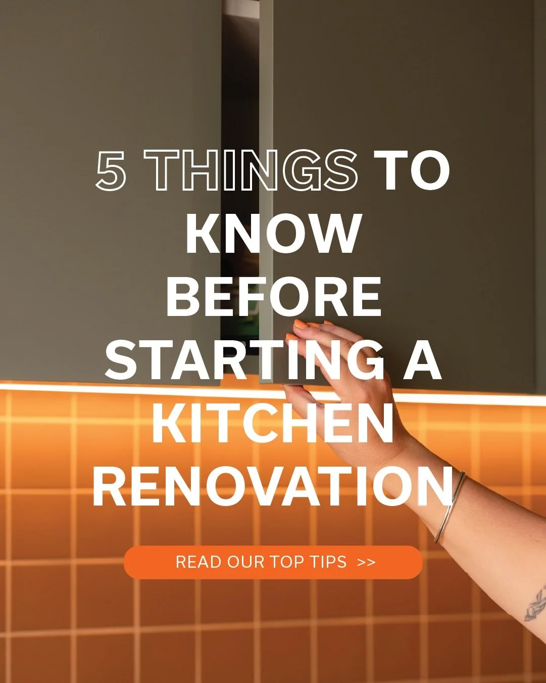 Planning a kitchen renovation?

Before you choose finishes, we&rsquo;ve put together 5 top tips to consider before getting started👇

&bull; Start with how you actually use your kitchen
&bull; Set your budget early (and be realistic)
&bull; Storage m