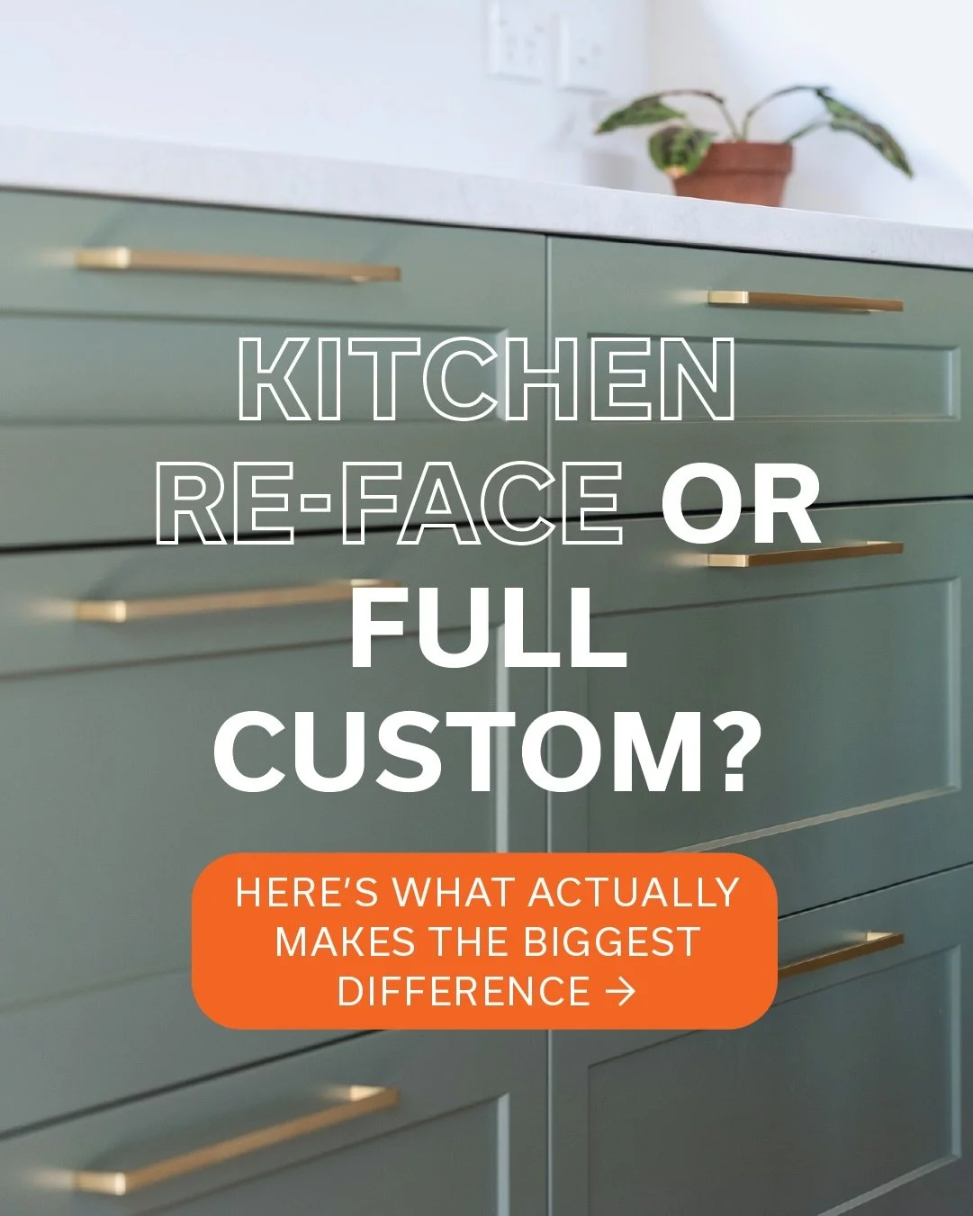 Kitchen re-face or full custom?

It&rsquo;s one of the biggest decisions homeowners make when updating their kitchen - and the right answer depends on more than just budget.

If your kitchen layout already works well, a re-face can completely freshen