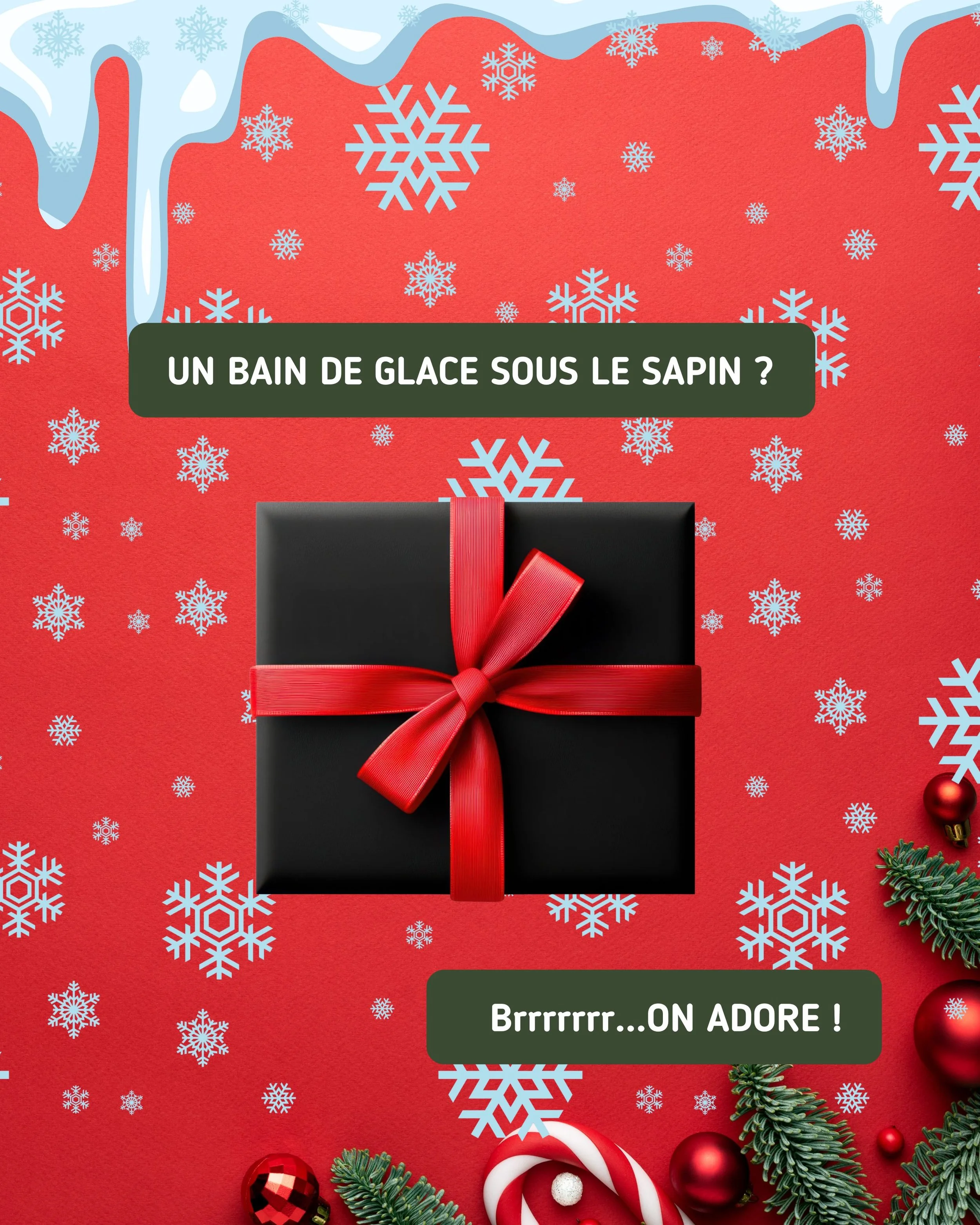 Le cadeau de Noël le plus givré : un bain glacé ! 