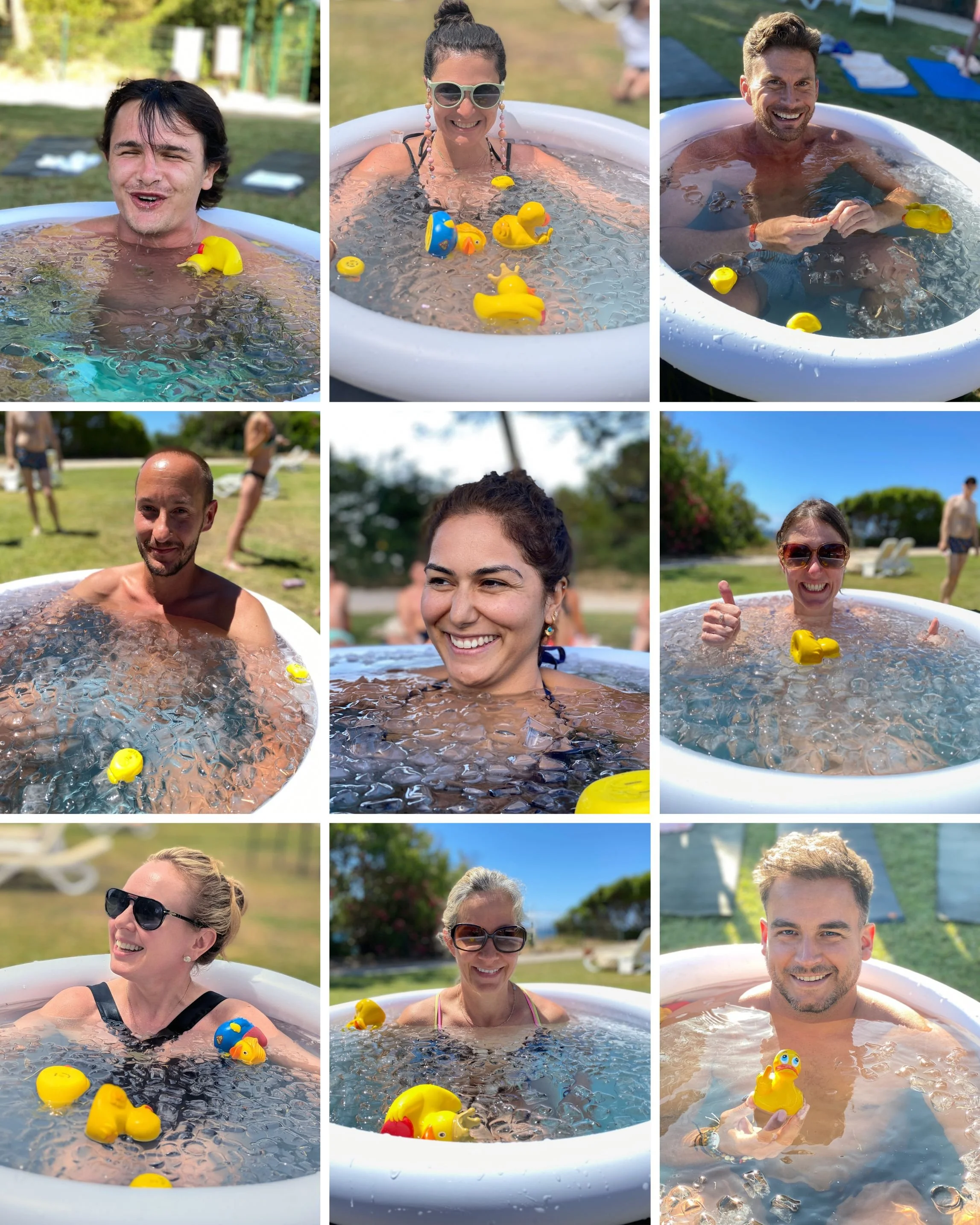 140 commerciaux Club Med plongent dans un bain glacé                     lors des TED Days
