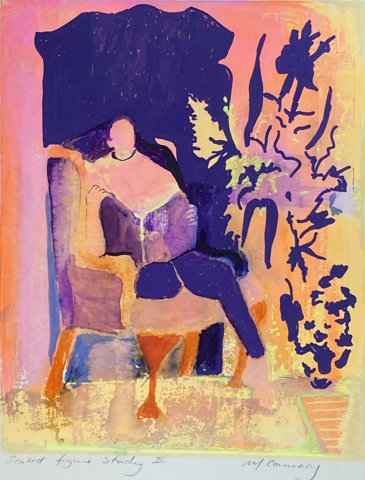 Seated figure study II