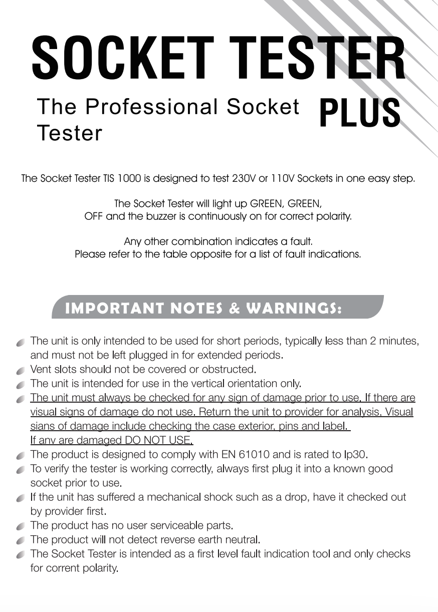 TIS1000 Instruction Manual