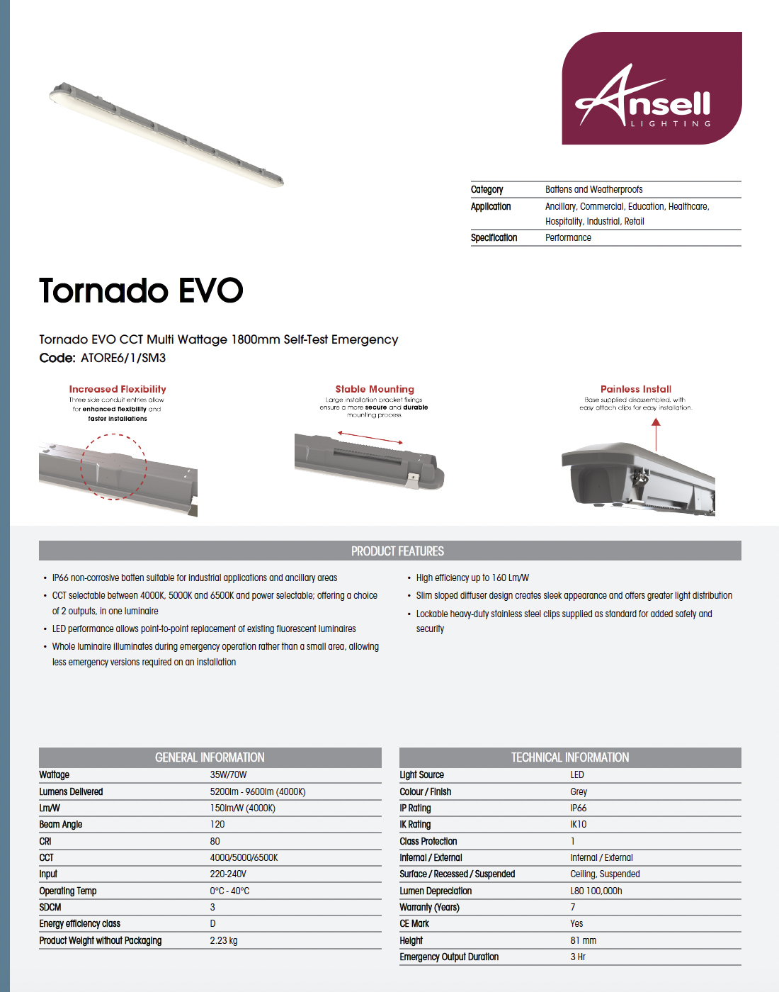 Tornado EVO ATORE 6/1 SM3