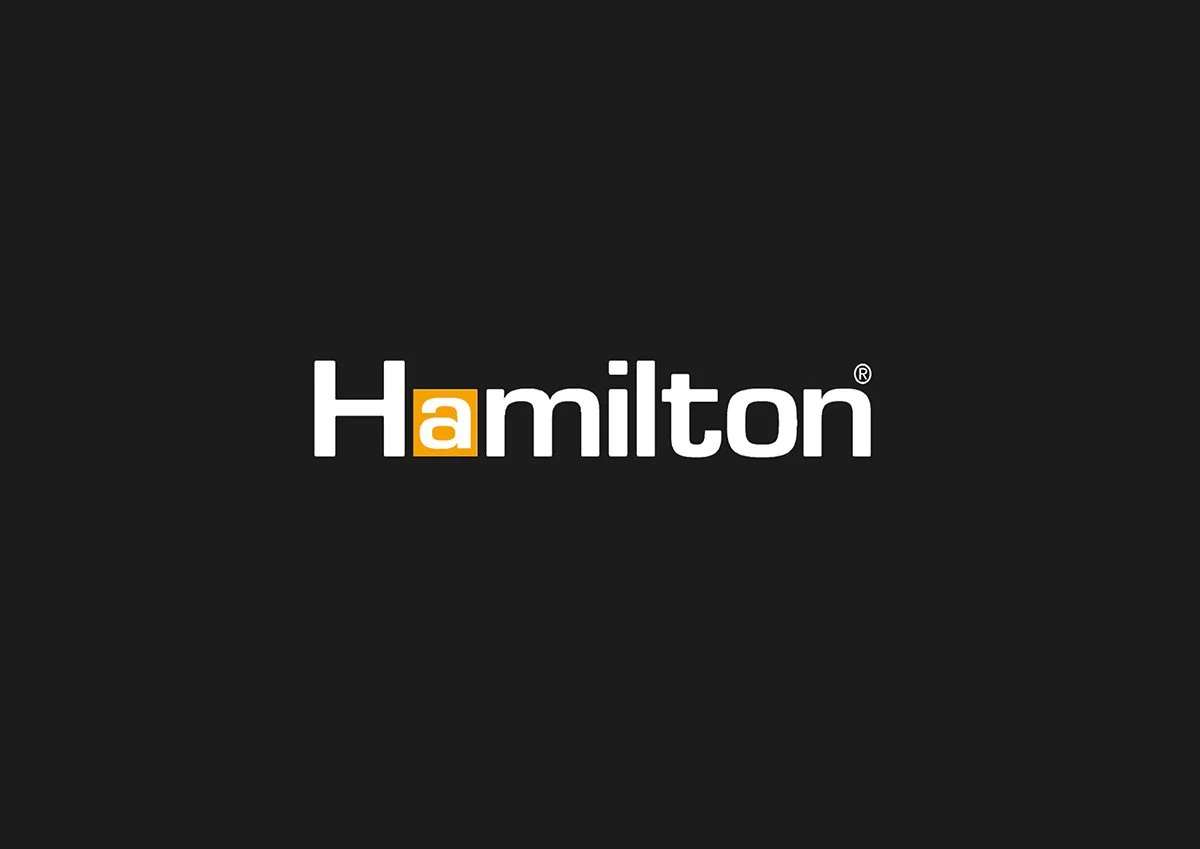 LED Electrical Wholesalers - Hamilton logo on a black background with the 'a' highlighted in yellow.